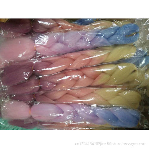 Synthetic Jumbo Hair Braid 24 inch 100g  Hair Om bre Hair WholeSale Om bre Color Braiding Hair